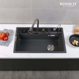 Chậu rửa chén đá BOSSCO BC-C8652XĐ 1 hộc 7 phím đa năng