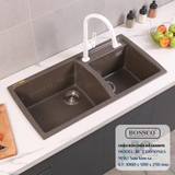 Chậu rửa chén đá BOSSCO BC-E10050NKS 2 hộc