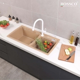 Chậu rửa chén đá BOSSCO BC-E10050VK 2 hộc
