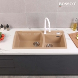 Chậu rửa chén đá BOSSCO BC-E10050VK 2 hộc