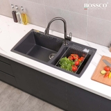 Chậu rửa chén đá BOSSCO BC-E10050XĐ 2 hộc