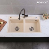 Chậu rửa chén đá BOSSCO BC-FT9050KKS 2 hộc