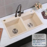 Chậu rửa chén đá BOSSCO BC-FT9050KKS 2 hộc