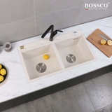 Chậu rửa chén đá BOSSCO BC-FT9050TKS 2 hộc