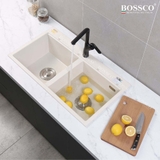 Chậu rửa chén đá BOSSCO BC-FT9050TKS 2 hộc