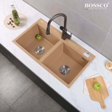 Chậu rửa chén đá BOSSCO BC-FT9050VK 2 hộc