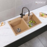 Chậu rửa chén đá BOSSCO BC-FT9050VK 2 hộc