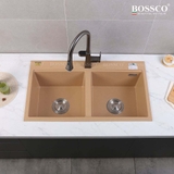 Chậu rửa chén đá BOSSCO BC-FT9050VK 2 hộc