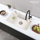 Chậu rửa chén đá BOSSCO BC-G8050TKS 1 hộc bo góc