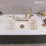 Chậu rửa chén đá BOSSCO BC-G9050TKS 1 hộc bo góc