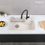 Chậu rửa chén đá BOSSCO BC-KT8150TKS 1 hộc bo góc