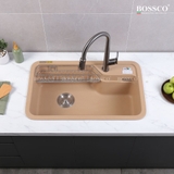 Chậu rửa chén đá BOSSCO BC-KT8150VK 1 hộc bo góc