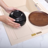 Chậu rửa chén đá BOSSCO BC-XT11650KKS 2 hộc cánh