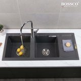Chậu rửa chén đá BOSSCO BC-XT11650XĐ 2 hộc cánh