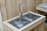 Chậu rửa chén Timo 8245 Inox 304 dài 82cm dầy 3.5mm