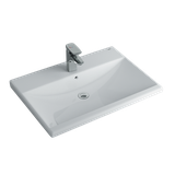 Lavabo chậu rửa mặt INAX L-2397V bán âm dương vành (L2397V)