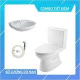 Combo bồn cầu INAX C-514VAN + Lavabo treo tường INAX L-284V + Vòi xịt CFV-102M