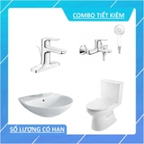 Combo inax bồn cầu C-514 + lavabo L-285V + vòi lavabo LFV-1401S + vòi sen tắm BFV-1403S