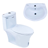 Bồn cầu 1 khối Ryoni 802P + Lavabo L102