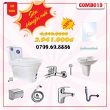 Combo Bồn cầu 1 khối  Cevita C501 COMBO19