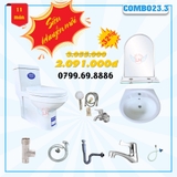 Combo Bồn cầu 1 khối Cevita C506 COMBO23.3