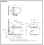 Bồn Cầu 2 Khối TOTO CS302DW26#W kèm nắp rửa điện tử WASHLET S1- TCF23661GAA