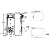 Bồn Cầu Thông Minh American Standard 1073919990 Treo Tường Aero - Lite