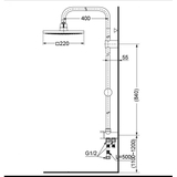Thân sen tắm TOTO DM907C1S nóng lạnh đài vuông