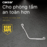 Thanh Vịn Inox Caesar GB135V Gắn Tường Ø32 400mm
