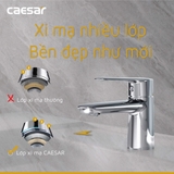 Vòi lavabo chậu rửa mặt Caesar B109CU nước lạnh kèm xả nhấn