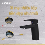 Vòi lavabo chậu rửa mặt Caesar B390CBU nóng lạnh kèm nút xả nhấn