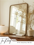 Gương GLS BF48R30 viền gỗ tần bì biến tính đứng 50x70