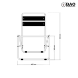 Ghế xếp đa năng Inox Bao GX-B004 - Phụ kiện nhà vệ sinh, nhà tắm
