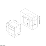 Máy Sấy Chén âm tủ kháng khuẩn bằng tia uv Malloca MSC-1005