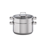 Nồi hấp 28cm Malloca SA-182 sử dụng tất cả các loại bếp