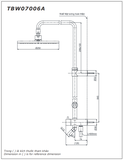 Thân sen tắm TOTO TBW07006A nóng lạnh