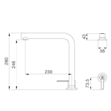 Vòi chậu rửa chén Malloca K501B nóng lạnh