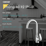Vòi chậu rửa chén Caesar K815C nóng lạnh