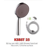 Bộ tay sen nhựa mạ crom KSN KSBST25