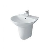 Lavabo chậu rửa mặt INAX L-285V treo tường + chân ngắn (L285V)