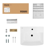Lavabo chậu rửa mặt INAX L-312V treo tường + chân (L312V)