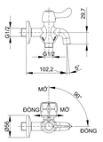 Vòi sen tắm nước lạnh Luxta L-2101