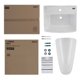 Lavabo chậu rửa mặt INAX L-312V treo tường chân ngắn