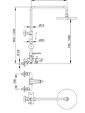 Cây sen tắm Luxta L-7210C nóng lạnh