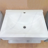 Bộ Lavabo tủ đá nhám Caro CAH-60WR gương led 6 tấc tràn viền
