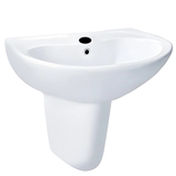 Lavabo chậu rửa mặt TOTO LHT240CS#W treo tường chân ngắn