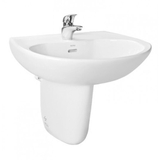 Lavabo chậu rửa mặt Toto LHT239CR#W treo tường chân ngắn