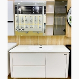 Bộ Lavabo tủ Timo LN03 ngang 100 cm gương hộp led