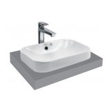 Lavabo chậu rửa mặt Viglacera V27 bán âm dương vành