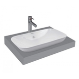 Lavabo chậu rửa mặt Viglacera V28 bán âm dương vành